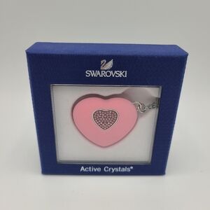 Swarovski Crystal Heart Pendant Necklace Light Rose 4 GB USB Key